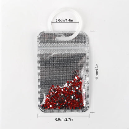 antor 100 PCS Diamond Painting Beads Storage Bags, Reusable Diamond Art Storage Accessories Ziplock Pouches, Craft Supply Bead and Gem Organizer for DIY Projects