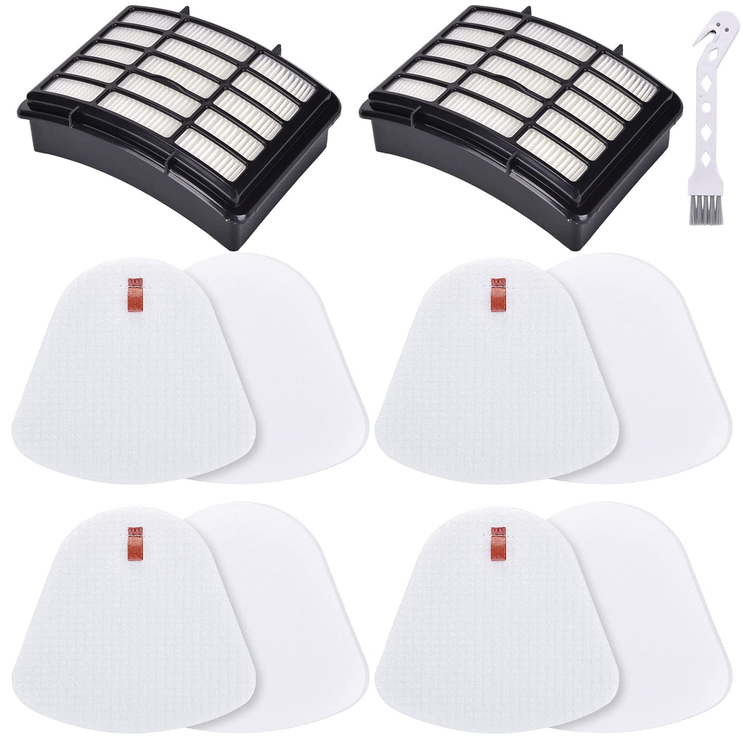 Leadaybetter Vacuum Filter Replacement for Shark Navigator Lift Away Deluxe NV350 NV351 NV352 NV355 NV356E NV360 NV370 UV440 UV540 CU500 ZU503AMZ Models, Parts XFF350 & XHF350, 2 + 4 Pack Filters