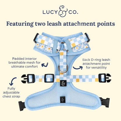 Lucy & Co. The Simply Splendid No-Pull Dog Harness – Size Large – Vest to Stop Pulling & Walk Easy – Comfortable Leash Training Product w/Adjustable Chest & Neck Straps