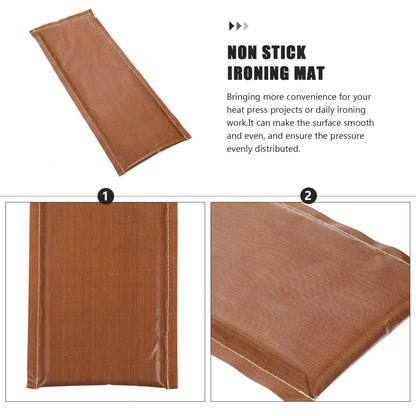 Ciieeo Heat Press Mat Non Stick Ironing Pad 15.74X6.49X1.96In Double Sided Transfer Heating Mat for Vinyl Craft Projects Heat Resistant Reusable Insulation Pillow