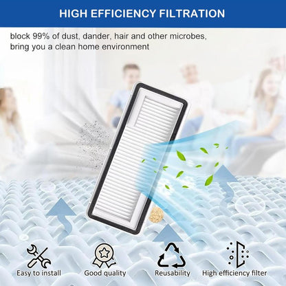 LUZMQ 22 Pack Replacement Parts for Narwal Freo Z Ultra Robot Vacuum Cleaner, 1 Main Roller Brush 6 Side Brushes 4 Hepa Filters 4 Mop Pads 4 Vacuum Bags 2 Baseboard Rag1Clean Tool