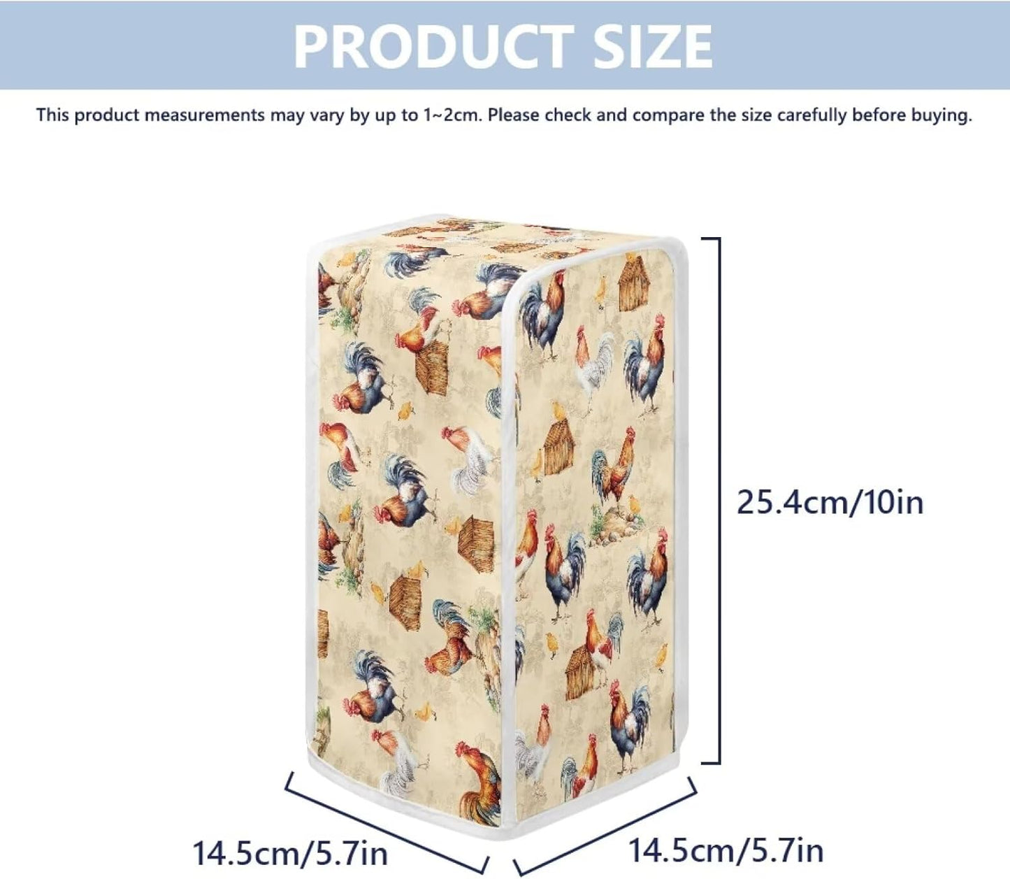 Washable Can Openers Dust Cover, Small Appliance Cover for Kitchen Home Decor Accessories, Cartoon Chicken