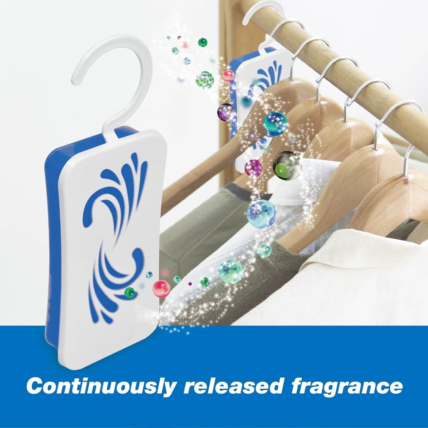Closet Air Freshener, Fresh Linen, 4 Oz Hanger (Pack of 6), Continuously Releases Fragrance