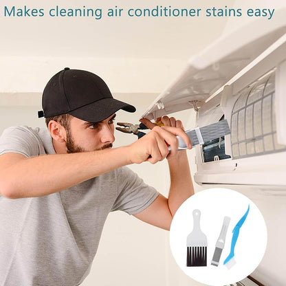 Air Conditioner Condenser Fin Comb Cleaner Kit, Stainless Steel Metal Fin Comb for Evaporator Radiator Repair