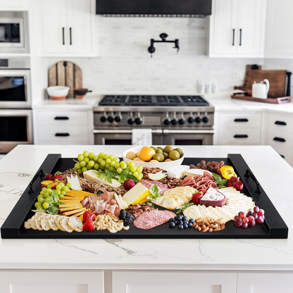 GASHELL Noodle Board Stove Cover with Handles, Multiple Stove Top Cover Board for Electric/Gas Stove Top(Black), GSC-2212