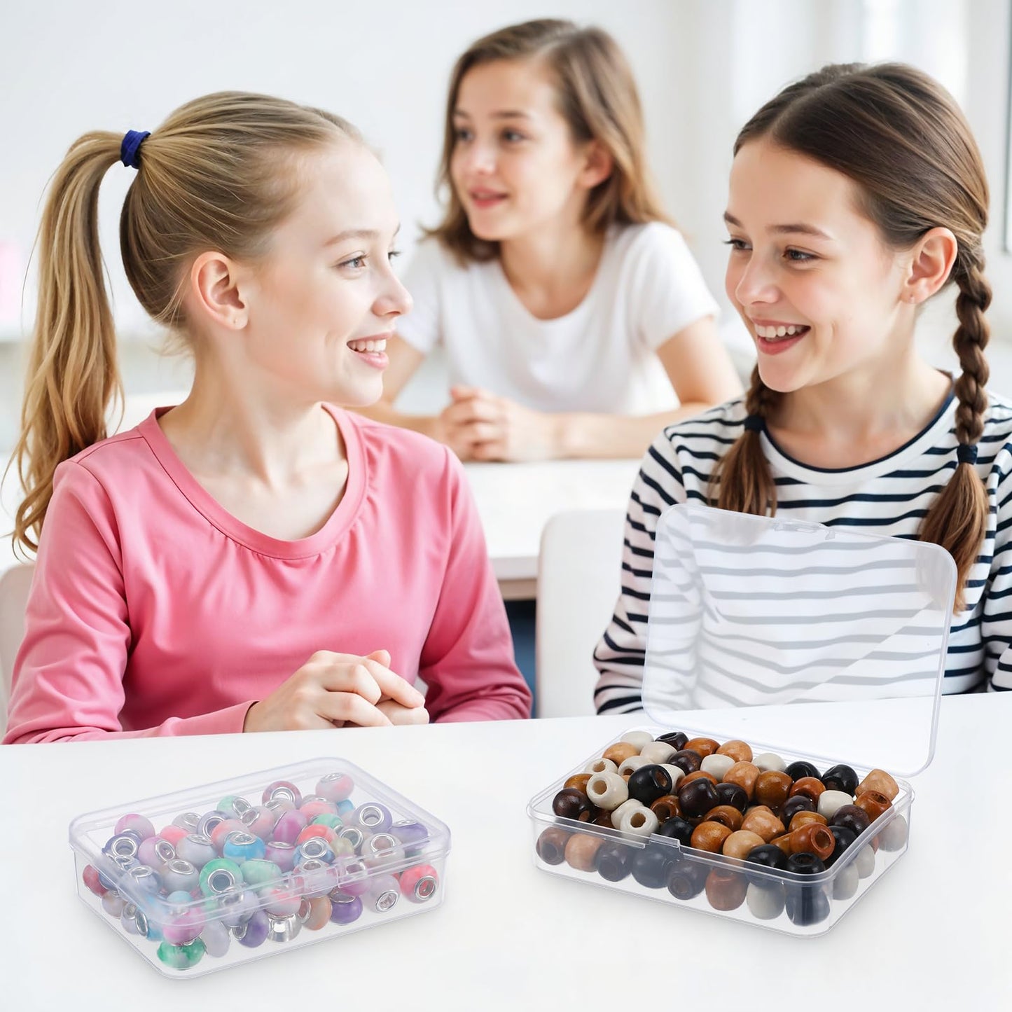30 Pcs Small Plastic Containers with Lids, 4.13"×2.95"×0.98"Mini Plastic Clear Bead Storage Containers Case Rectangular Craft Storage Boxes with Lids for Jewelry Beads Craft Hardware Pins