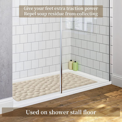 16x31.5 inch OTHWAY Bathtub Mat Non Slip, Rubber Bath Mat for Kids for Baby, Large Bath Mats for Bathroom Tub