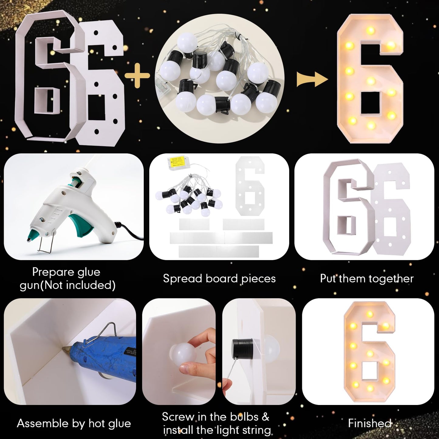 Grinsvalley Large 2026 Graduation Decorations - 2.68ft Class of 2026 LED Marquee Light up Numbers and Letter for Graduation Congrats Grad Party Supplies for Preschool High School College