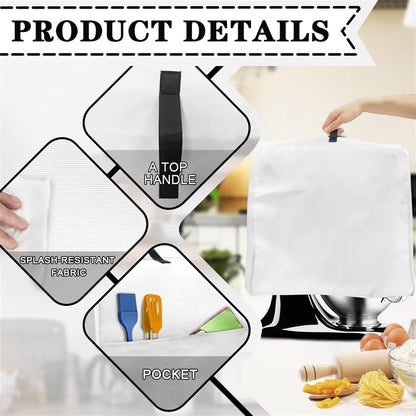 Beach Theme Stand Mixer Cover for Kitchen Aid Mixers with Pockets, Accessories for Kitchen Mixer