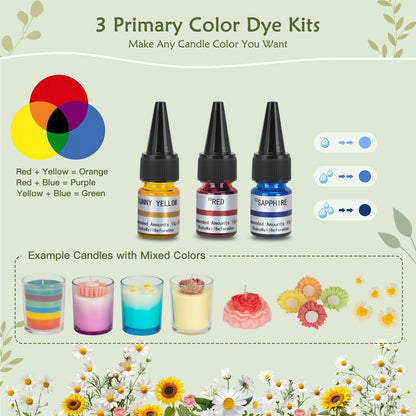 ZEROMX Candle Making Kit for Adults Beginners – 1200g Soy Wax, Digital Wax Melting Pot, Floral Candle Molds, Gift Boxes, Premium Candle Making Supplies, Complete DIY Set, Christmas Craft Gifts