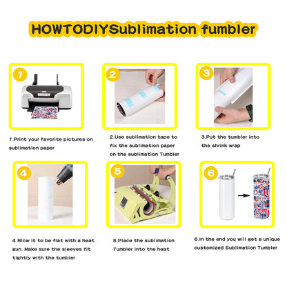 MICLAXYS 8 Pack 20oz Sublimation Tumblers Bulk With Flat Edge, 20OZ Flat Sublimation Tumbler Blank, Skinny Straight Stainless Steel Blanks Cups with Individual Box (8, 20OZ FLAT EDGE)