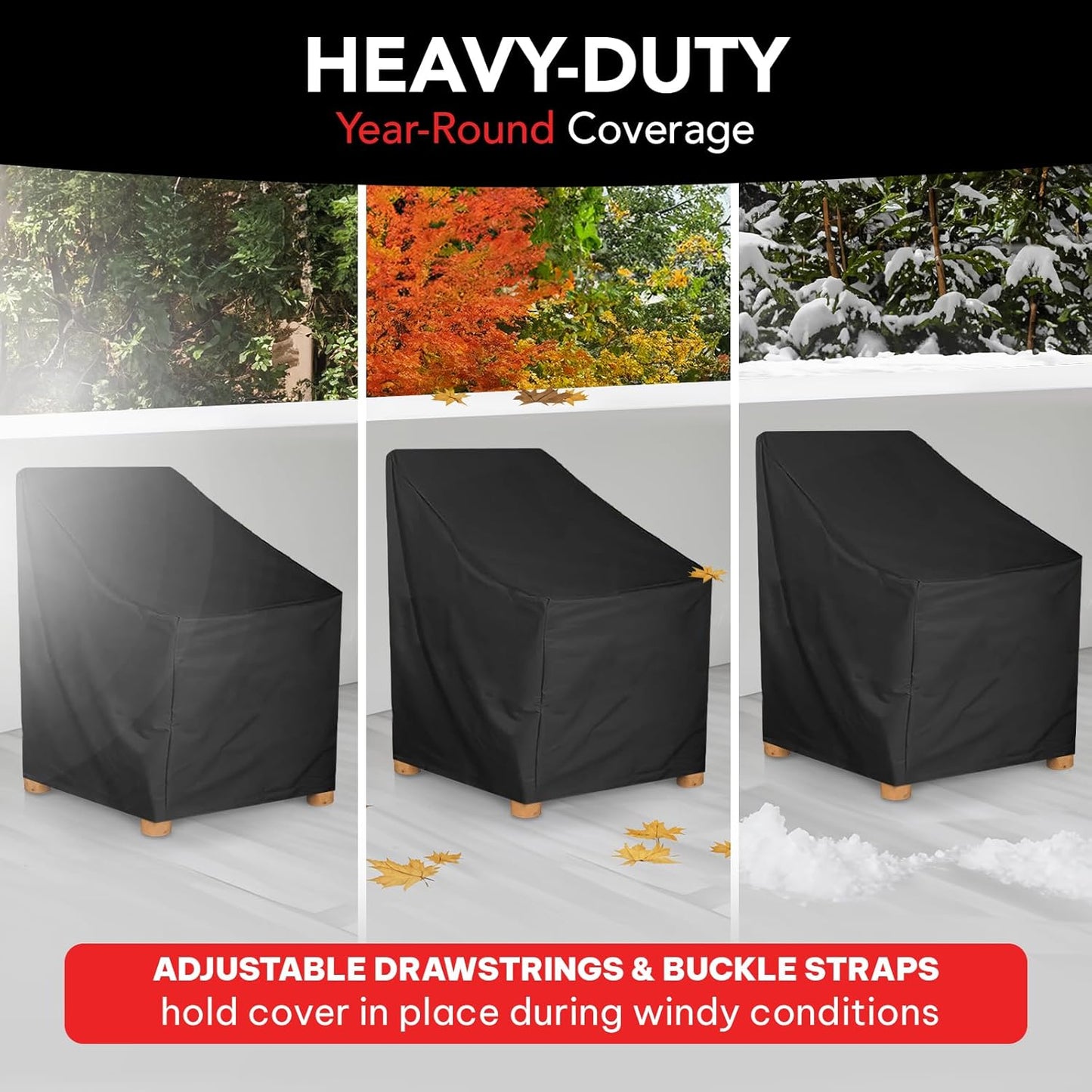31L 34W 37H armless 31 inches 34 inches 37 inches UV-Proof Waterproof Furniture Patio Cover x x Breathable dust Proof