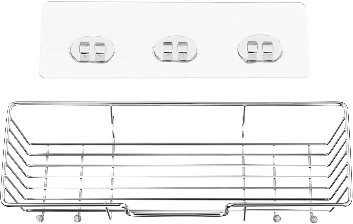 iPEGTOP Adhesive Shower Caddy Bathroom Shelf with Hooks for Shampoo Conditioner, No Drilling