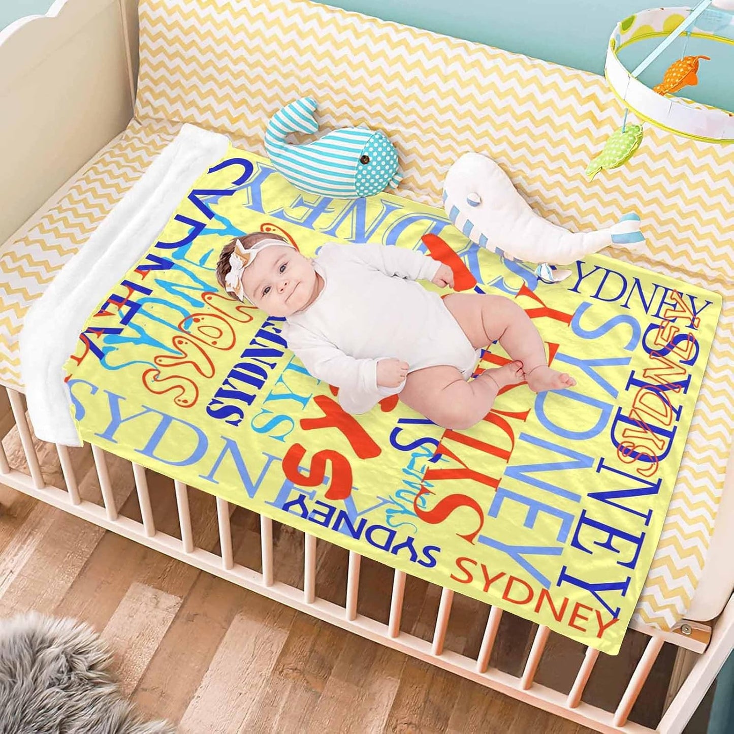 50x40inch D-Story Custom Blanket, Personalized Throw Blankets, Gift for Best Friend Word Art Names, Flannel Blanket