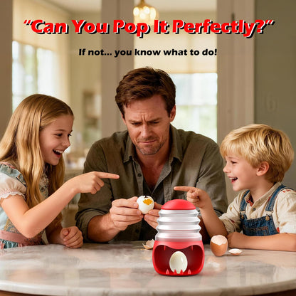 Pop It or Eat It：PowCube Boiled Egg Peeler, Fun Egg Peeling Challenging for Family
