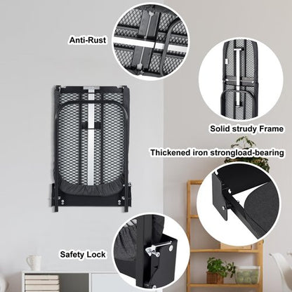 Duwee 12"×36" Wall Mounted Ironing Board,Folding Ironing Board Cabinet with Heat Resistant Cover,Compact Wall Mount Fold Down Iron Board for Small Spaces