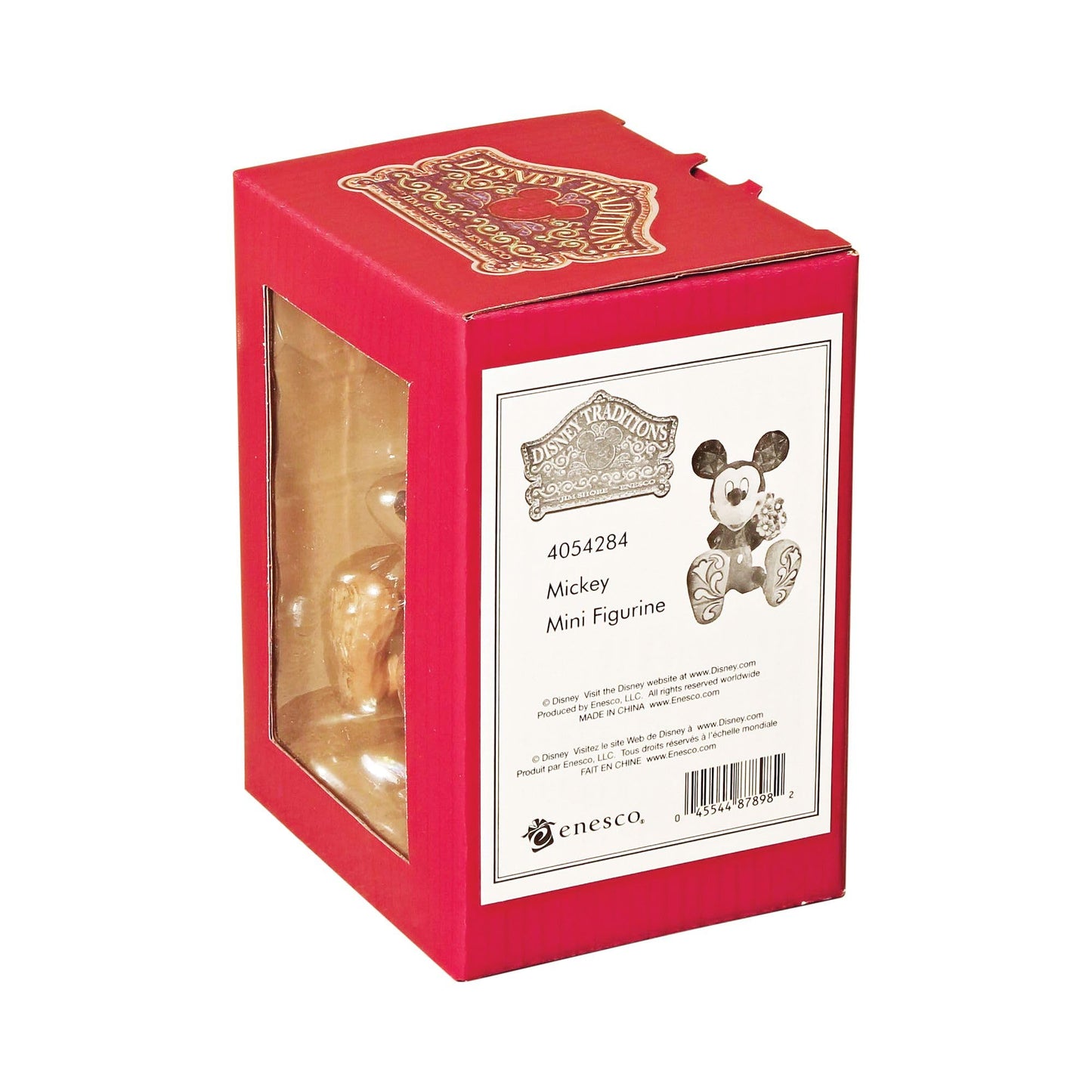Disney Traditions by Jim Shore Mini Mickey Mouse Personality Pose Stone Resin Figurine, 2.75”