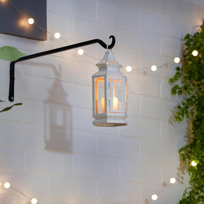 Accent Plus Indoor Lantern, Decorative Outdoor Christmas Candle Lantern, 3.75 x 3.25 x 8 Inches