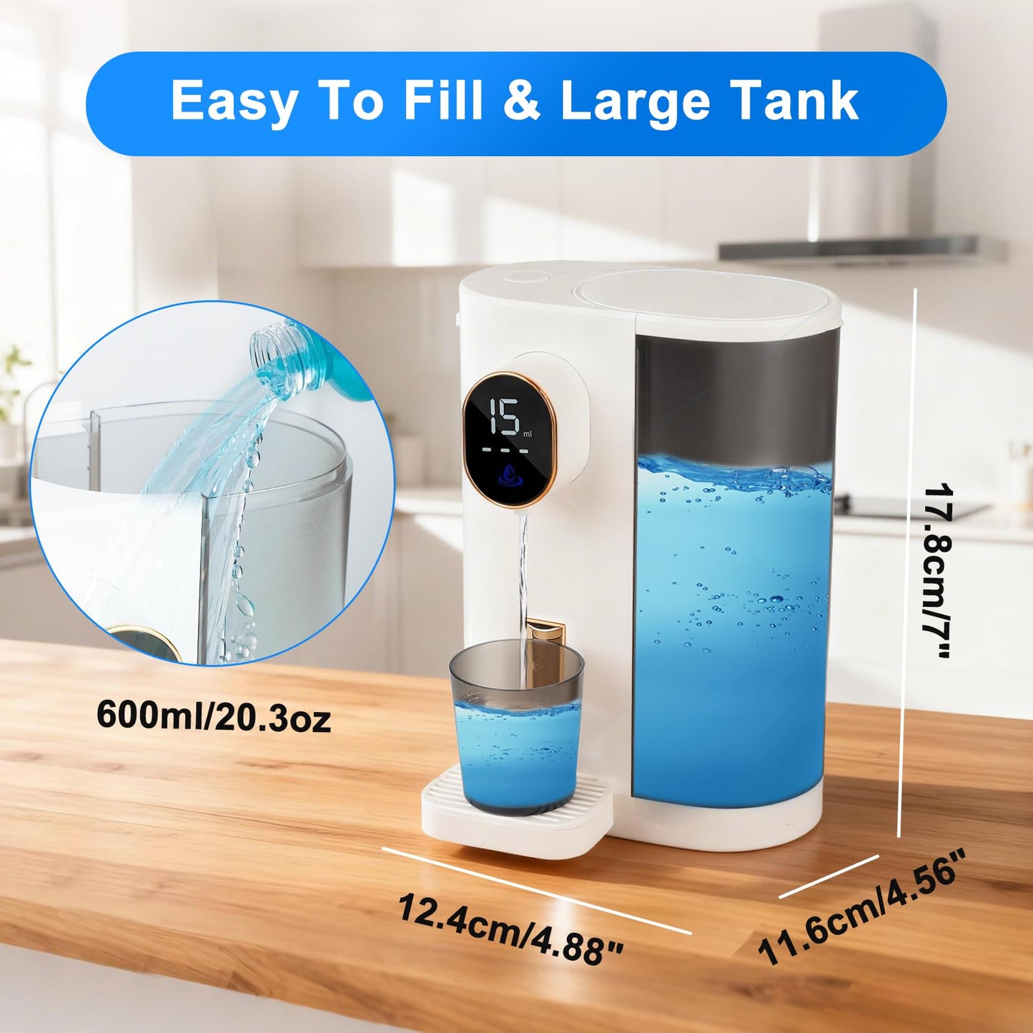 Automatic Mouthwash Dispenser for Bathroom (20.3 oz)