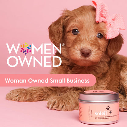 Pet Safe Candle for Dogs | Non Toxic Coconut Apricot Wax Candle | Clean Burning, Paraffin-Free | Pet Odor Eliminating Home Fragrance | Pumpkin Spice | 4 oz