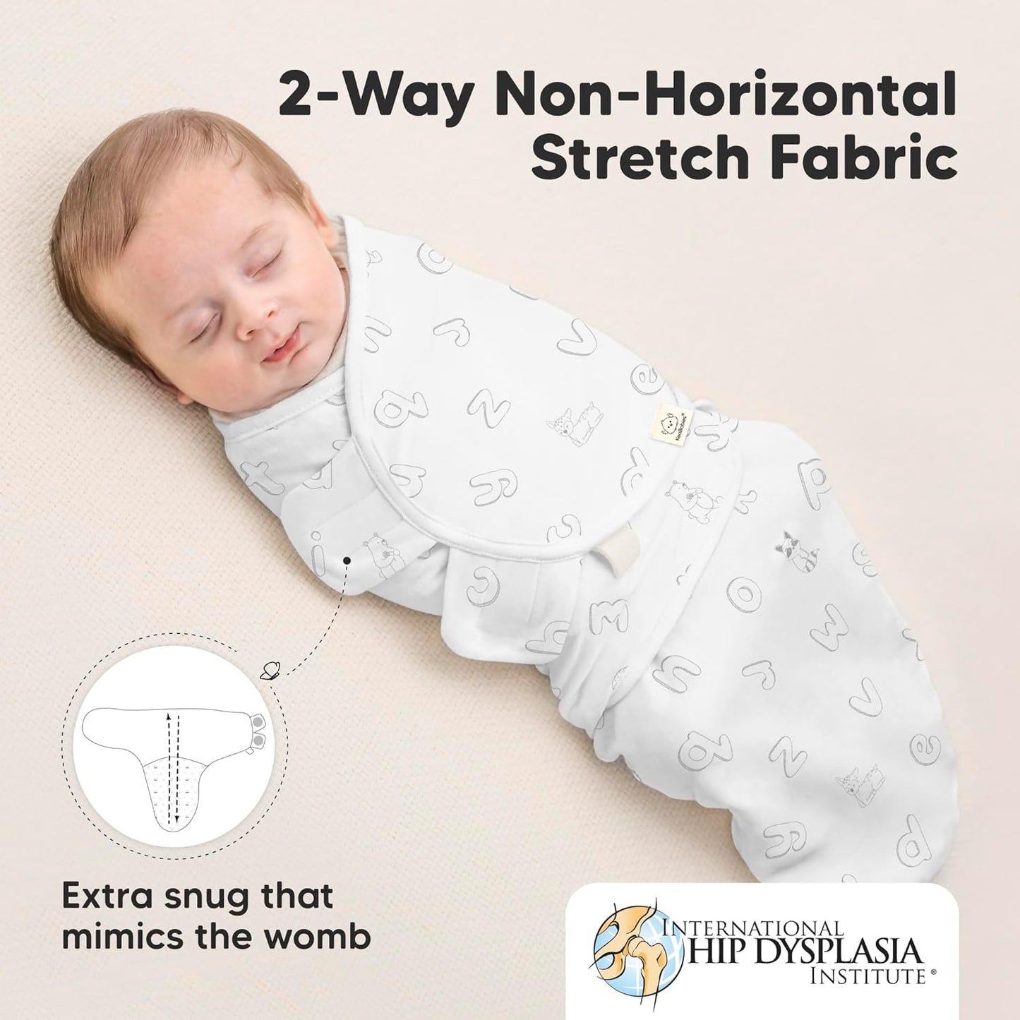 Skiennix 3-Pack Organic Baby Swaddle Sleep Sacks - Soft & Snug Newborn Swaddles for Infants 0-3 Months | ABC Land Cloud Design