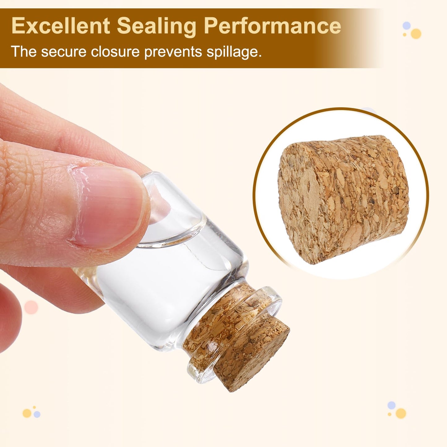 uxcell 12Pcs Glass Vials Small Bottles, 12ml DIY Decoration Glass Jars with Cork Stopper for Crafts Art Craft Sample Bottle Storing Beads Wedding Favors Decorations