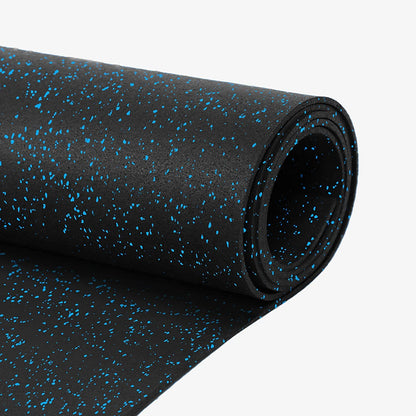 Flooring Inc 1/4" Tough Rubber Flooring Roll | Flexible Recycled Rubber Gym Floor Mats for Home Gym | Heavy Duty Rubber Mat for Home Gyms, Sheds, Horse Stall Mat or Trailer | 5-4’x10’ | Blue