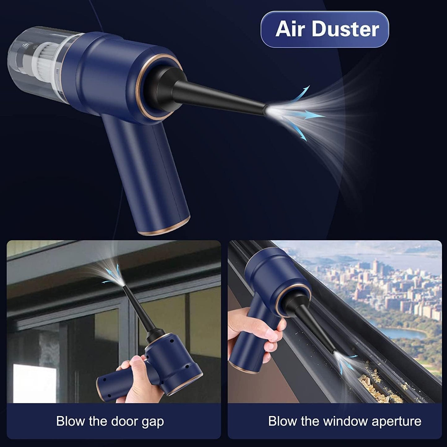 Car Vacuum Cleaner Cordless, Handheld Vacuum Cordless, 9000PA Suction 120W High Power Portable Vacuum Cleaner