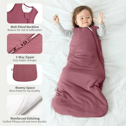 BubblePanda Bamboo Sleep Sack | Supersoft 1.0 Tog Toddler Wearable Blanket | 6-12 Months, Unisex