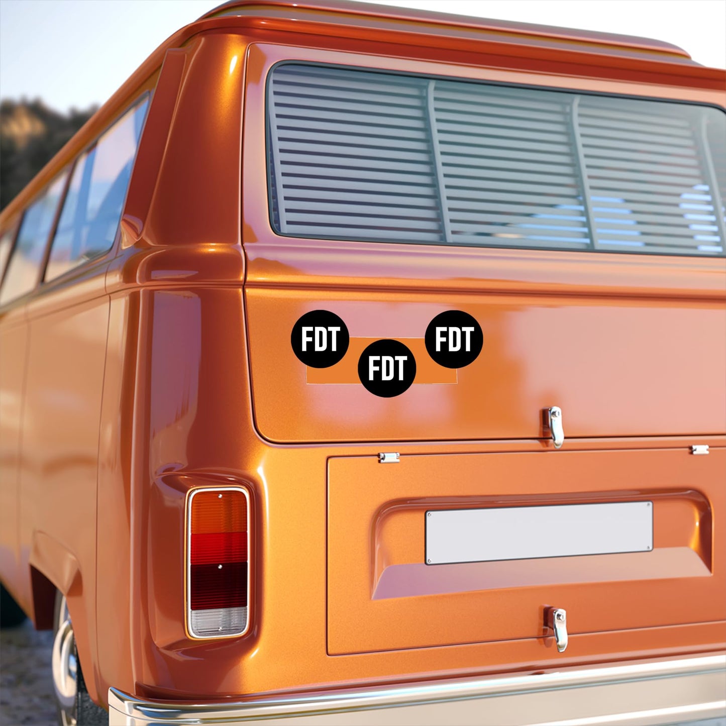 4 FDT Stickers 2.5" F.uck Donald Trump Sticker Round Anti Trump
