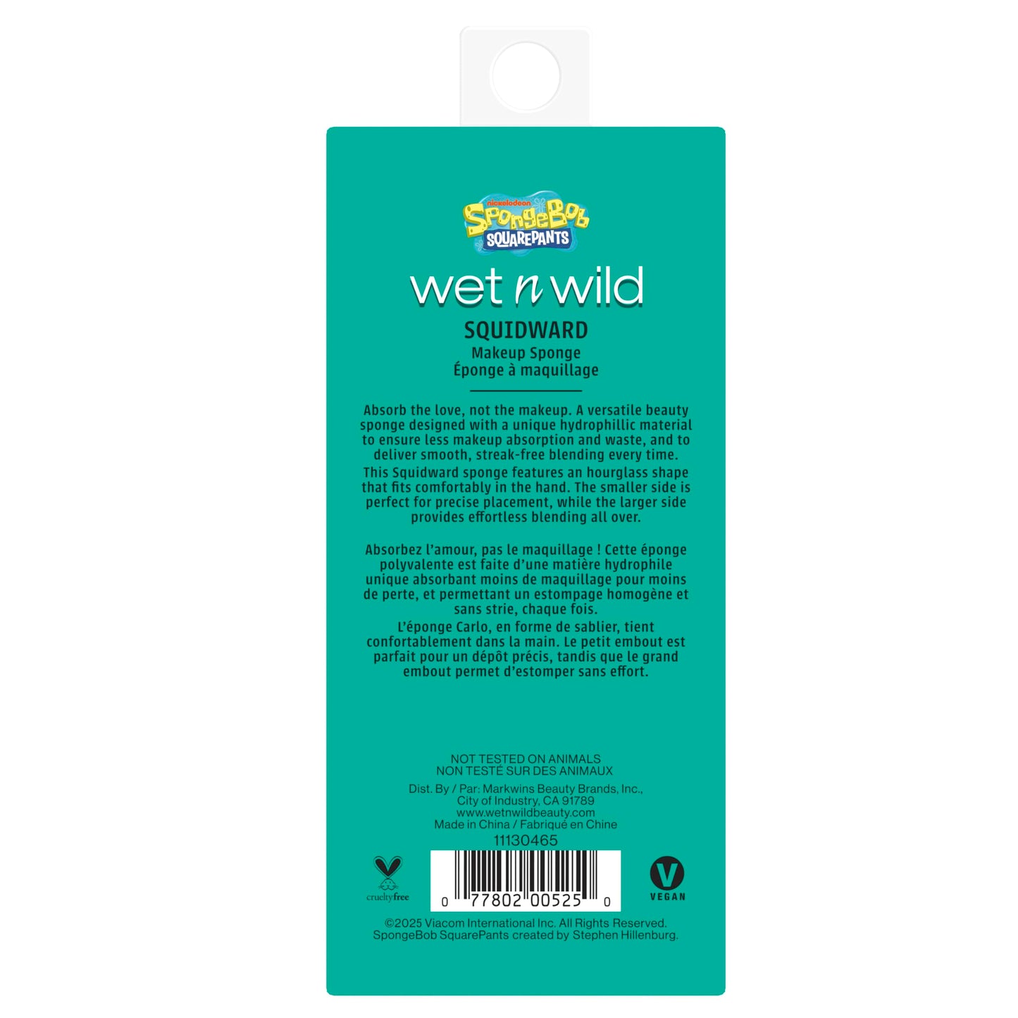 wet n wild SpongeBob SquarePants Collection Makeup Sponge, Hydrophilic, Reusable 3D Beauty Blender for Foundation, Contour & Highlighting, Patrick Star Edition