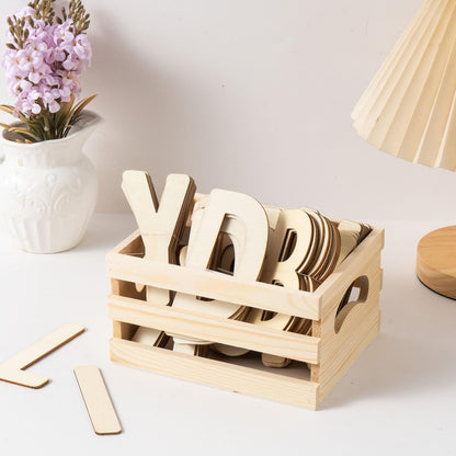 Xhqsulsclac Set of 3 Rustic Wooden Nesting Crates with Handles, Decorative Wood Crates, Crate Box Wooden Storage Box for Kitchen, Office, Bedroom, Closet, Rustic Country Decor
