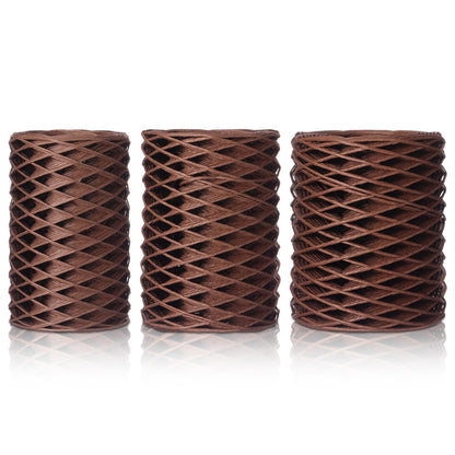 Threlaco 3 Roll 164 Feet Floral Wire Rustic Vine Bind Wire for Wreath Making, Flower Bouquets, DIY Craft, Gift Wrapping, and Wedding Decor(Brown,0.04, 0.06, 0.08 Inch)