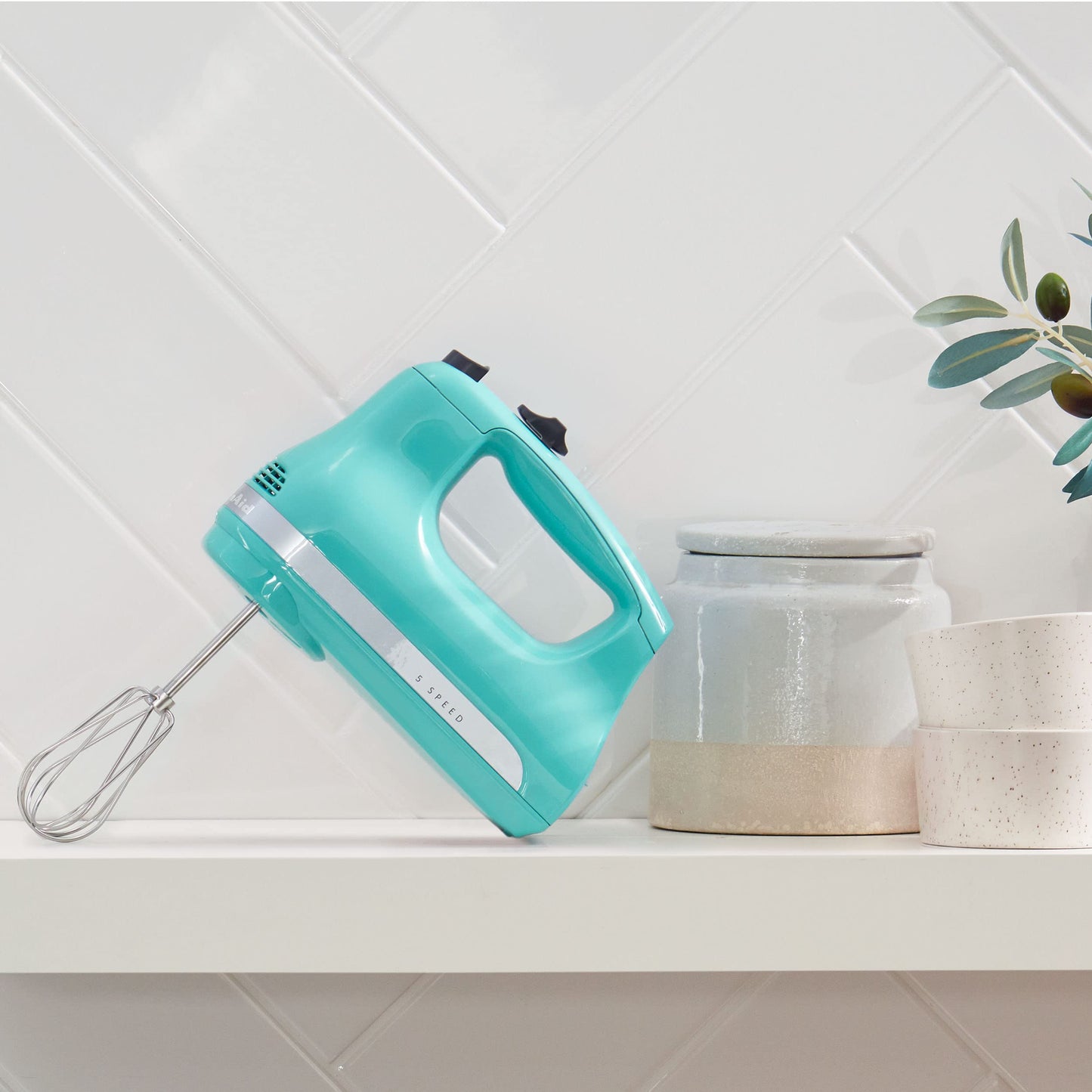 KitchenAid 5-Speed Ultra Power Hand Mixer - KHM512, Contour Silver