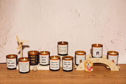 Best Dog Dad Candle, Dog Dad Gifts for Men - Lavender & Eucalyptus, Crafted by Natural Soy Wax & Natural Essential Oils