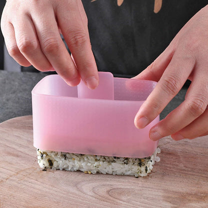 Rice Ball Maker - 3 Pack Onigiri & Sushi Mold Kit for Kids, Triangle Musubi Maker Press for Bento Box Accessories