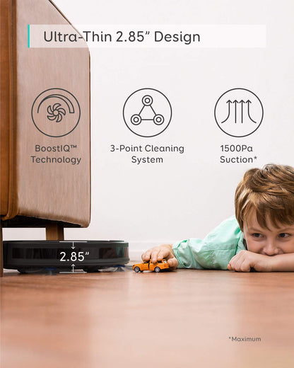eufy Robot Vacuum Omni S1 Pro, HydroJet System with Roller Mop, Robot Vacuum and Mop Combo, Eco-Clean Ozone, Incrediable Suction, Obstacle Avoidance, Auto Mop Washing & Drying, Self-Emptying