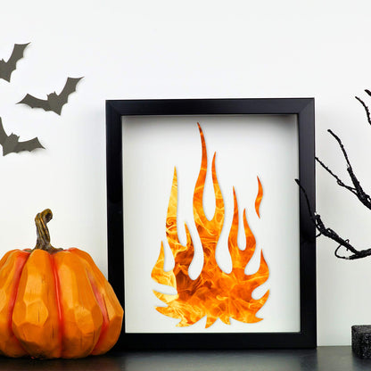 5 Sheets Flame Stencil Airbrush Flame Fire Stencil Fire Reusable Templates Painting Decor Template for Arts Window Wall Crafts Painting Decorations(11.7 x 8.3 Inch)