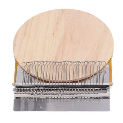 28 Pins Darning Loom, Small Weaving Loom Weaving Repair Tool Wooden Weaving Frame for Jeans Socks and Clothes