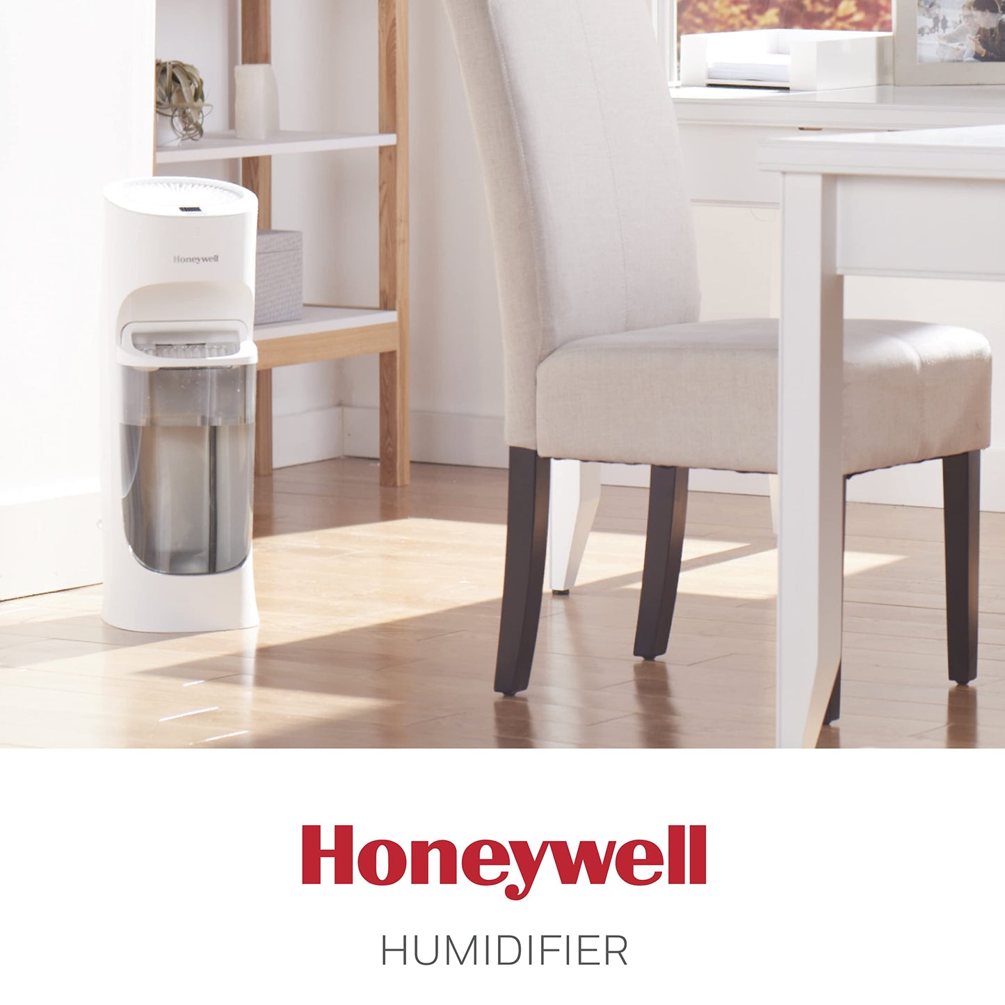 Honeywell Top Fill Tower Humidifier, Digital Humidistat, Black – Cool Mist Humidifiers for Bedroom, Home or Office with Space-Saving Tower Design