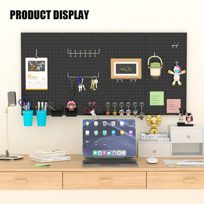 HUZJIEHUI 157 PCS Extra Thick Pegboard Hook Set, Metal Pegboard Accessory Organizer with Storage Bins and Peg Locks, Fits 1/4 Inch Pegboard Only, Ideal for Tools, Garage and Workshop Storage(Silver)