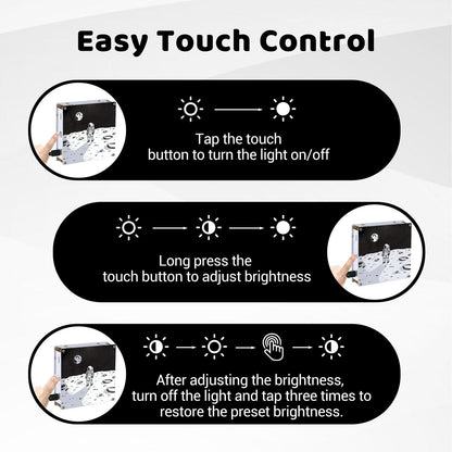 MIOYOOW Light Painting Lamp Soldering Practice Kit, Double-Sided PCB Night Light DIY Soldering Kit with Adjustable Brightness, Electronics Project for School Learning, Desk Decor