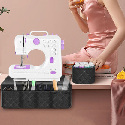 Grekos Sewing Machine Pad for Table, Non-Slip Dust Cover Complete with Pockets Fabric & Parts Organizer, Dust cover for Sewing Accessories, Kits and Supplies