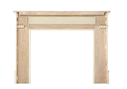 Pearl Mantels ARYB50140 Rich Architectural Quality Wood Mantel Surround, 50"W x 42"H, Unfinished