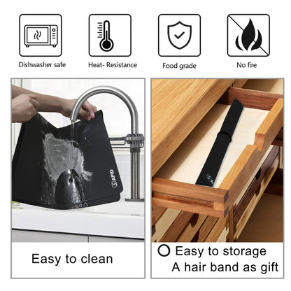 SAPID Extra Large Silicone Sheet for Crafts 23.6" x 31.4", Thick Silicone Jewelry Casting Mats, Nonstick Nonslip Silicon Mat for Epoxy Resin, Art Painting, Heat Resistant Counter Mat (Black)