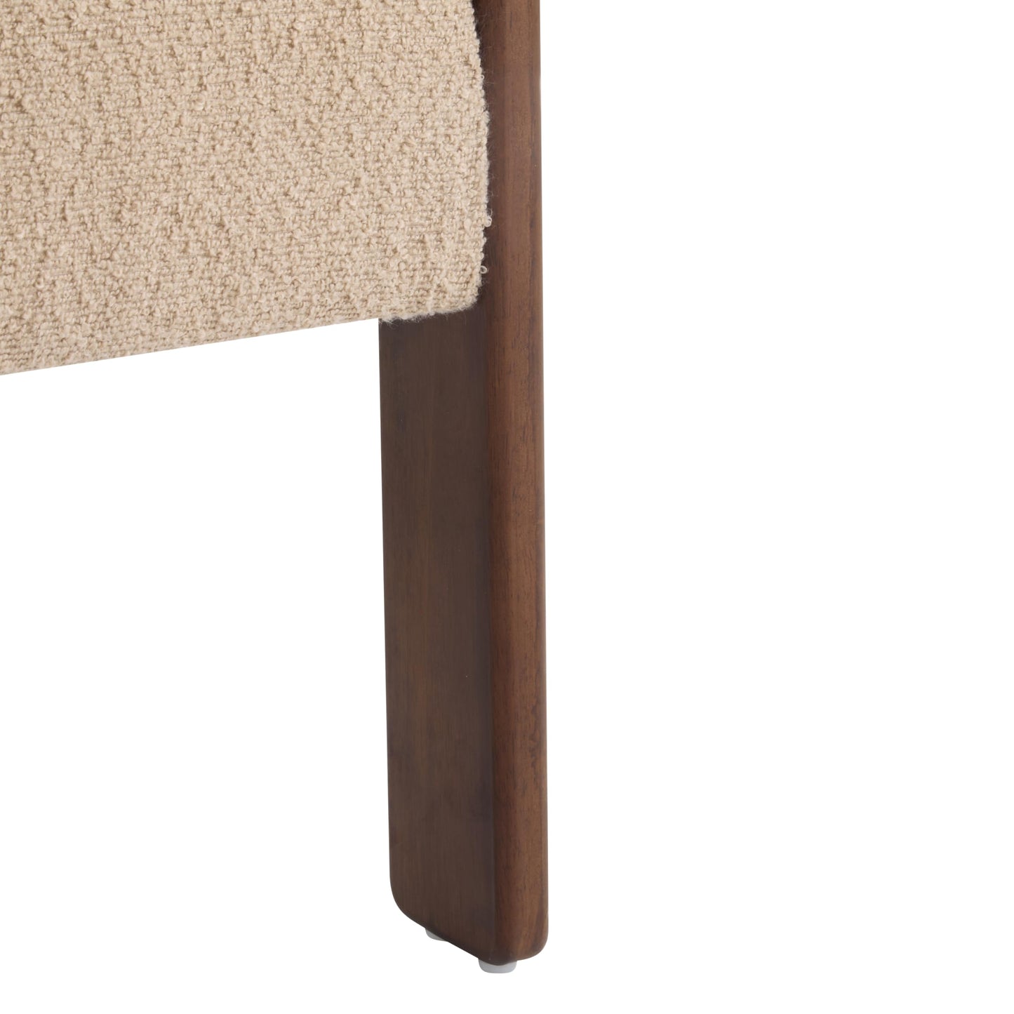 Christopher Knight Home Nettie Modern Accent Chair for Living Room, Boucle Fabric Single Lounge Sofa Chair with Wooden Frame, Comfy Reading Chair for Bedroom, Lounge Armchair with Cushion, Dark Beige