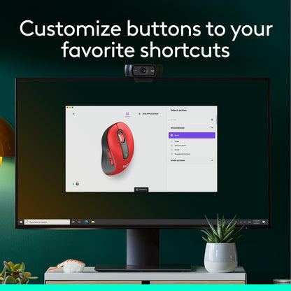 Logitech Wireless Mouse Signature M650 L Full Size - Large Hands, 2-Year Battery, Silent Clicks, Customizable Buttons, Bluetooth, PC/Mac/Chromebook - Black, Right-Handed, Large