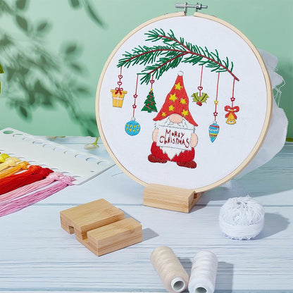 OLYCRAFT 4Pcs Embroidery Hoop Wooden Base Embroider Hoop Base 2.1x3.1 Inch Embroidery Hoop Easels Rectangle Embroidery Display Stand Cross Stitch Hoop Accessories Decor