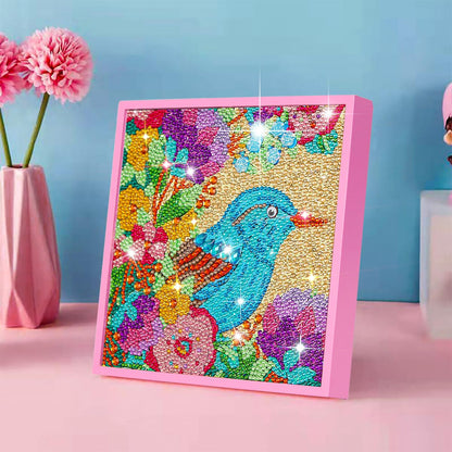 ZUYUSUT Diamond Art Painting Kits Gems Art Girls with Wooden Frame Crafts Supplies Mosaic Paint Gem by Number Kits Home Office Wall Decoration