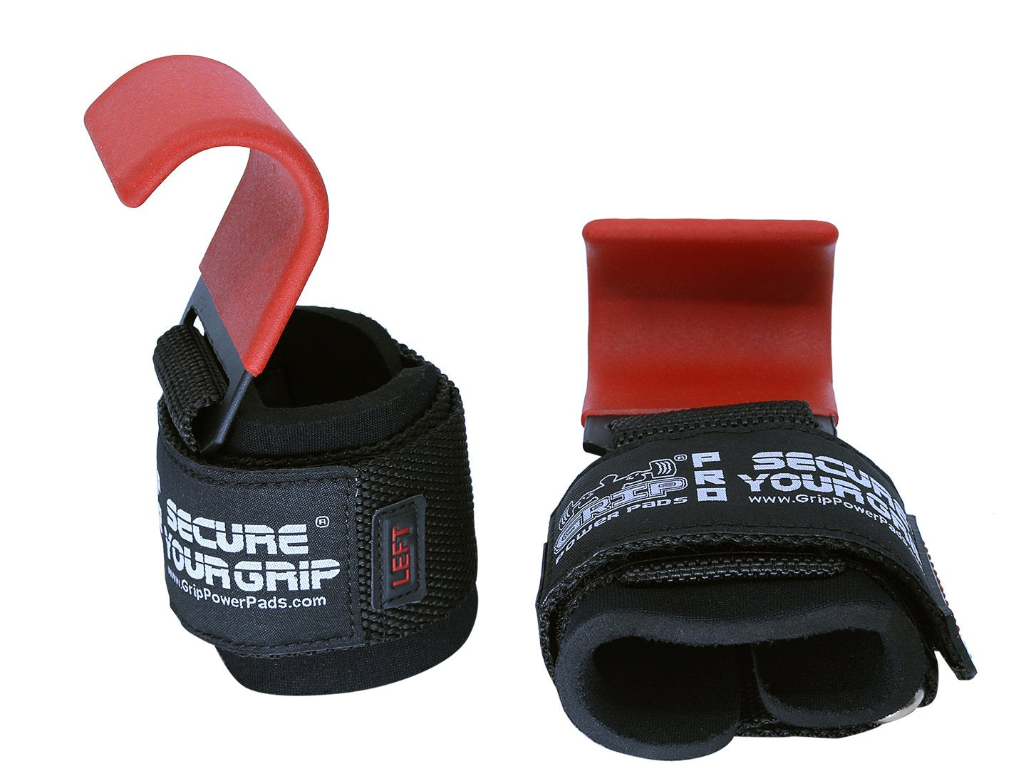 Weight Lifting Hooks Heavy Duty Lifting Wrist Straps Pull Ups Deadlift Straps Power Lifting Grips Padded Workout Straps for Weightlifting Gym Gloves for Men & Women Premium Workout Equipment